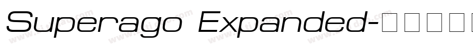 Superago Expanded字体转换